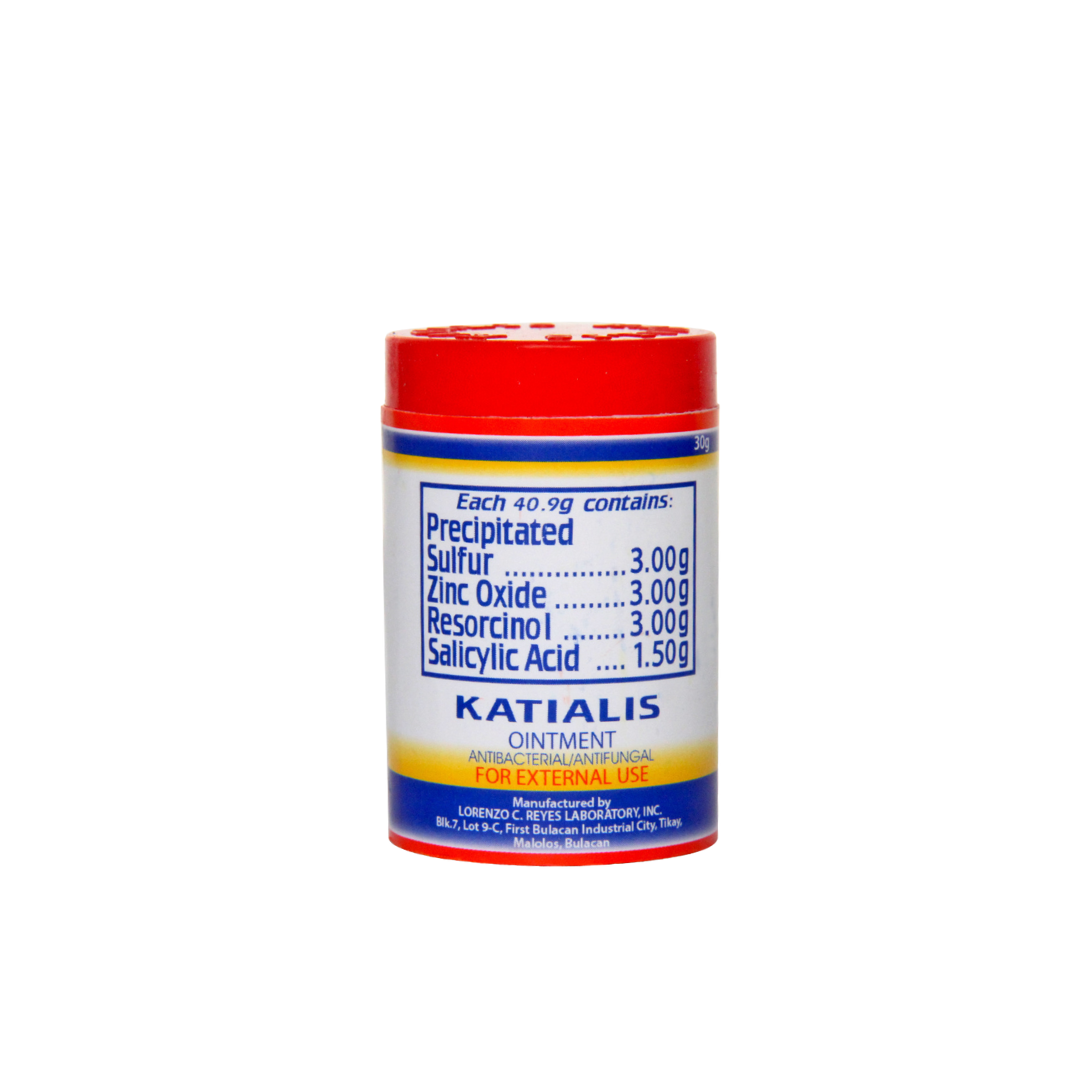 Katialis Ointment with Sulfur, Zinc Oxide, and Salicylic Acid - Fighting Fungal Infections - 30g