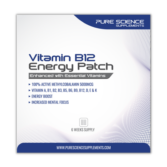 Vitamin B12 Patch 5000mcg plus 10 Vitamins - 6 Weeks Supply