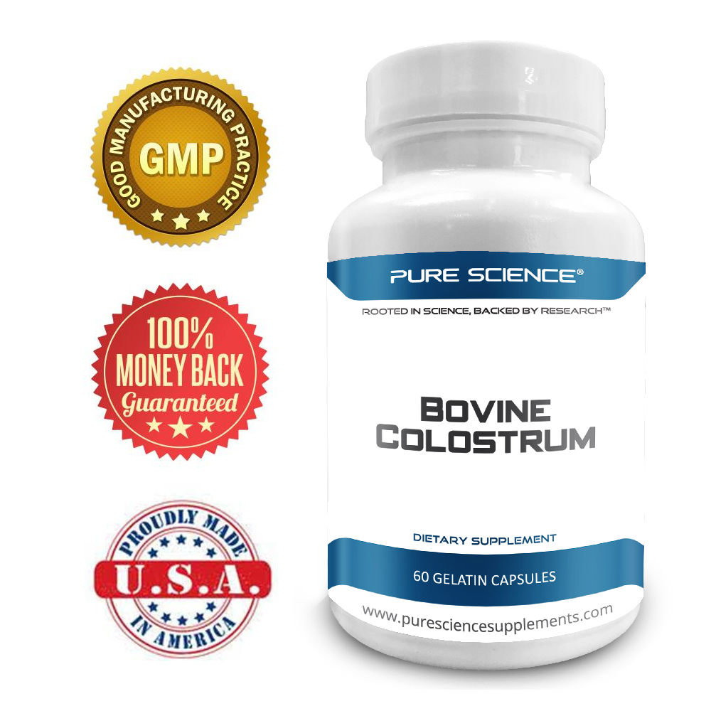 Bovine Colostrum 500mg (Standardized to contain Immunoglobulin 30%) – Boost the Immune System and Supports Digestive Function – 60 Capsules
