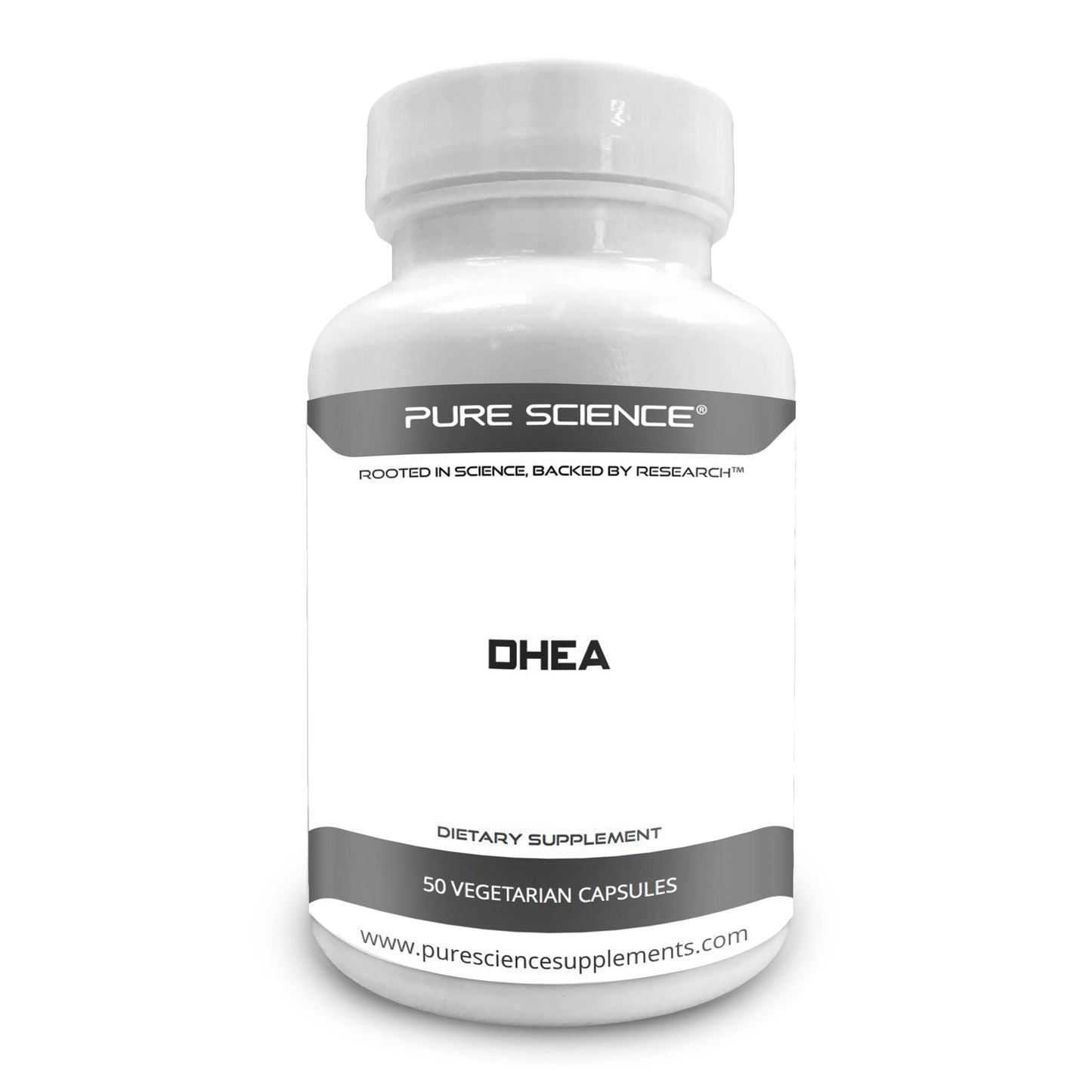 Pure Science DHEA 100mg with 5mg BioPerine  50 Vegetarian Capsules