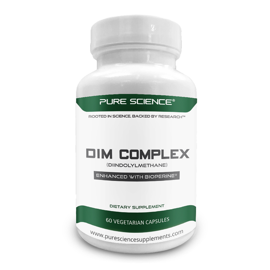 DIM Complex 150mg with Bioperine 5mg, Broccoli 4:1 Extract 50mg, Calcium D-Glucarate - 60 vegetarian capsules