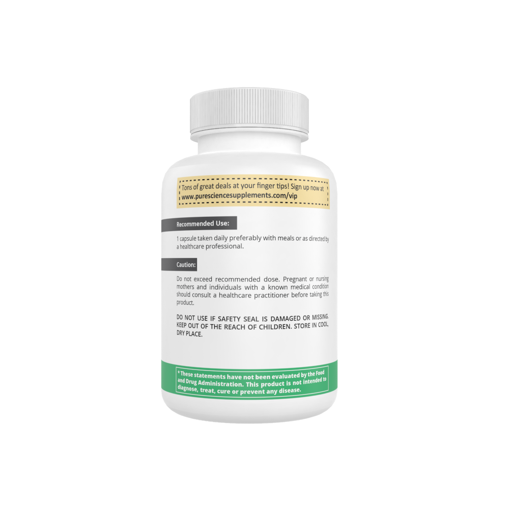 Pure Science L-Theanine Supplement 400mg - Promotes Relaxation & Healthy Stress Management - 60 Vegetarian Capsules